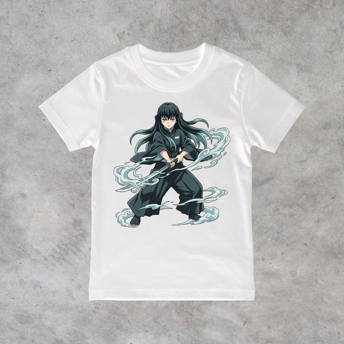 T-shirt anime Demon Slayer Muichiro Tokito Grafica 2 100% cotone - vista prodotto 2