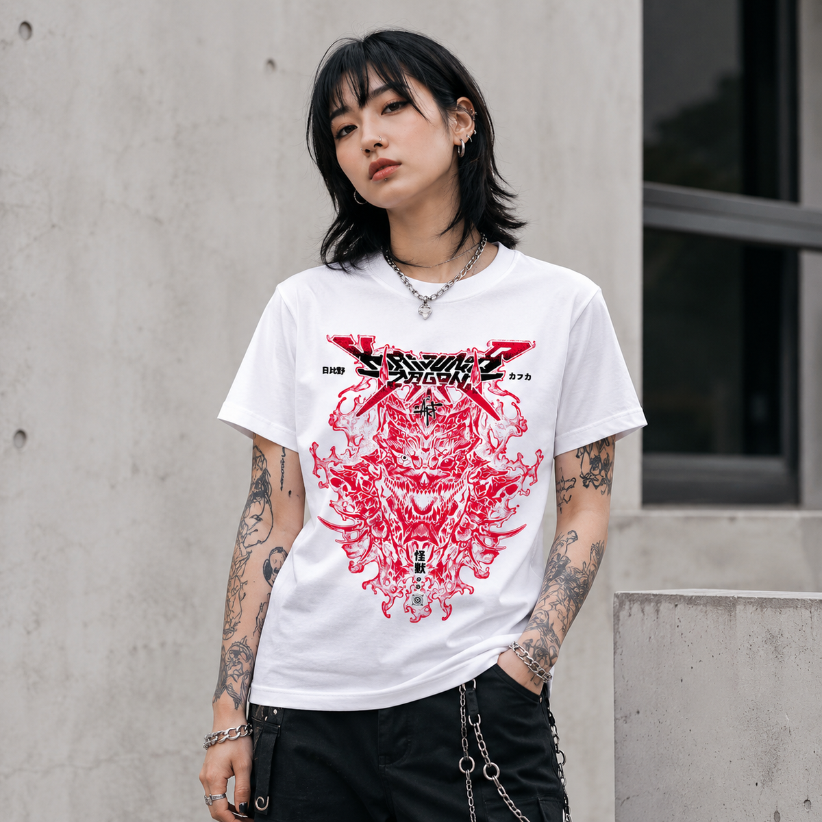 T-shirt anime Kaiju No. 8 Grafica 2 100% cotone - vista prodotto 2