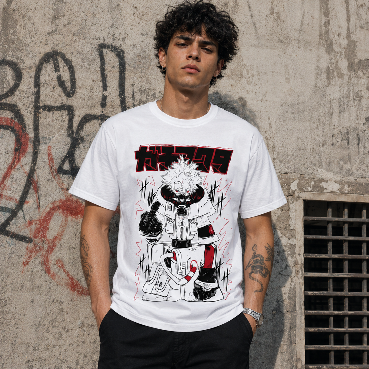 T-shirt anime Gachiakuta Rudo Grafica 1 100% cotone - vista prodotto 2