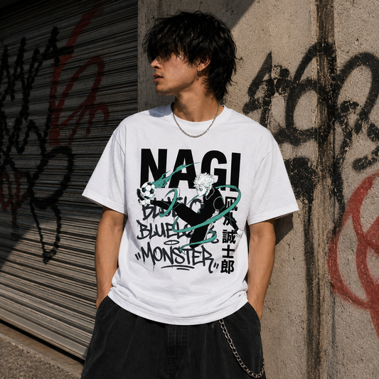 T-shirt anime Blue Lock Seishiro Nagi Grafica 2 100% cotone - vista prodotto 2