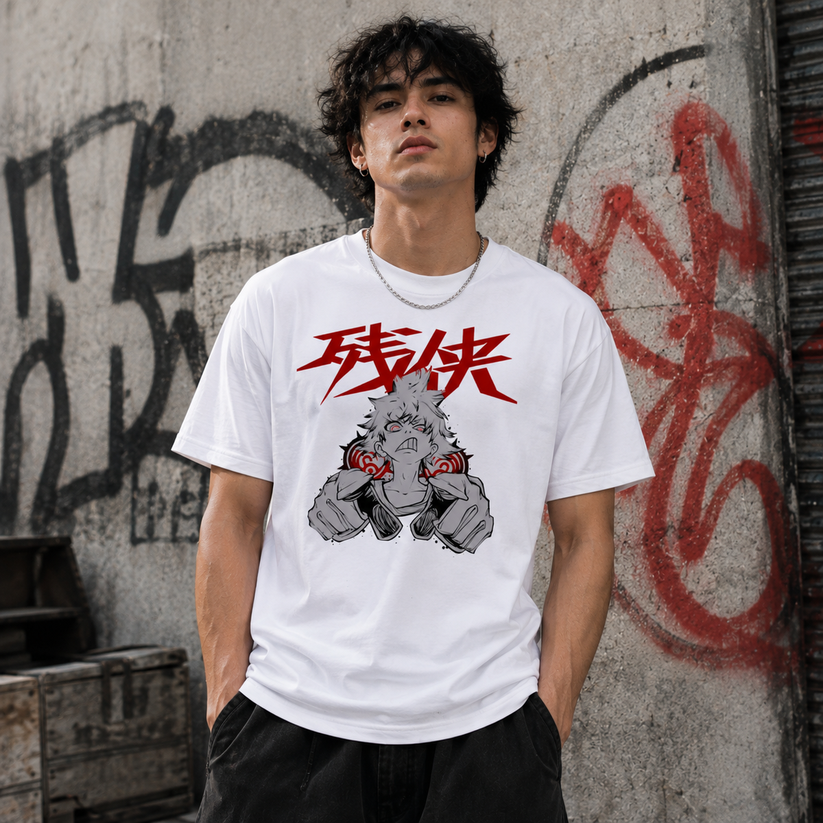 T-shirt anime Gachiakuta Rudo Grafica 2 100% cotone - vista prodotto 2