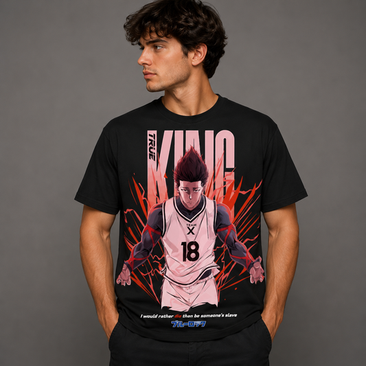 T-shirt anime Blue Lock Shouei Barou 100% cotone - vista prodotto 2