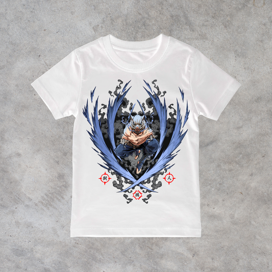 T-shirt anime Demon Slayer Inosuke Hashibira Grafica 2 100% cotone - immagine principale