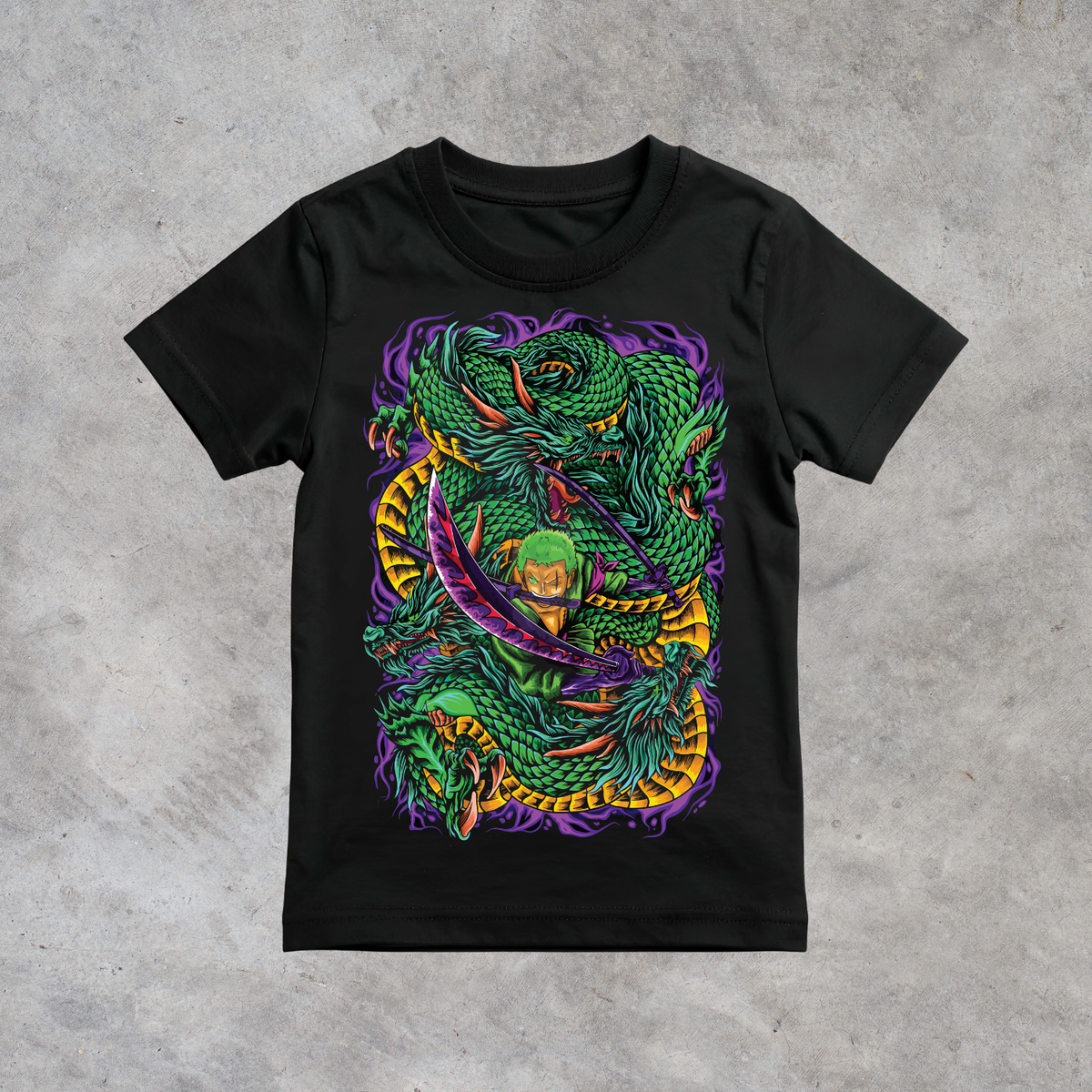 T-shirt anime One Piece Roronoa Zoro Grafica 3 100% cotone - immagine principale