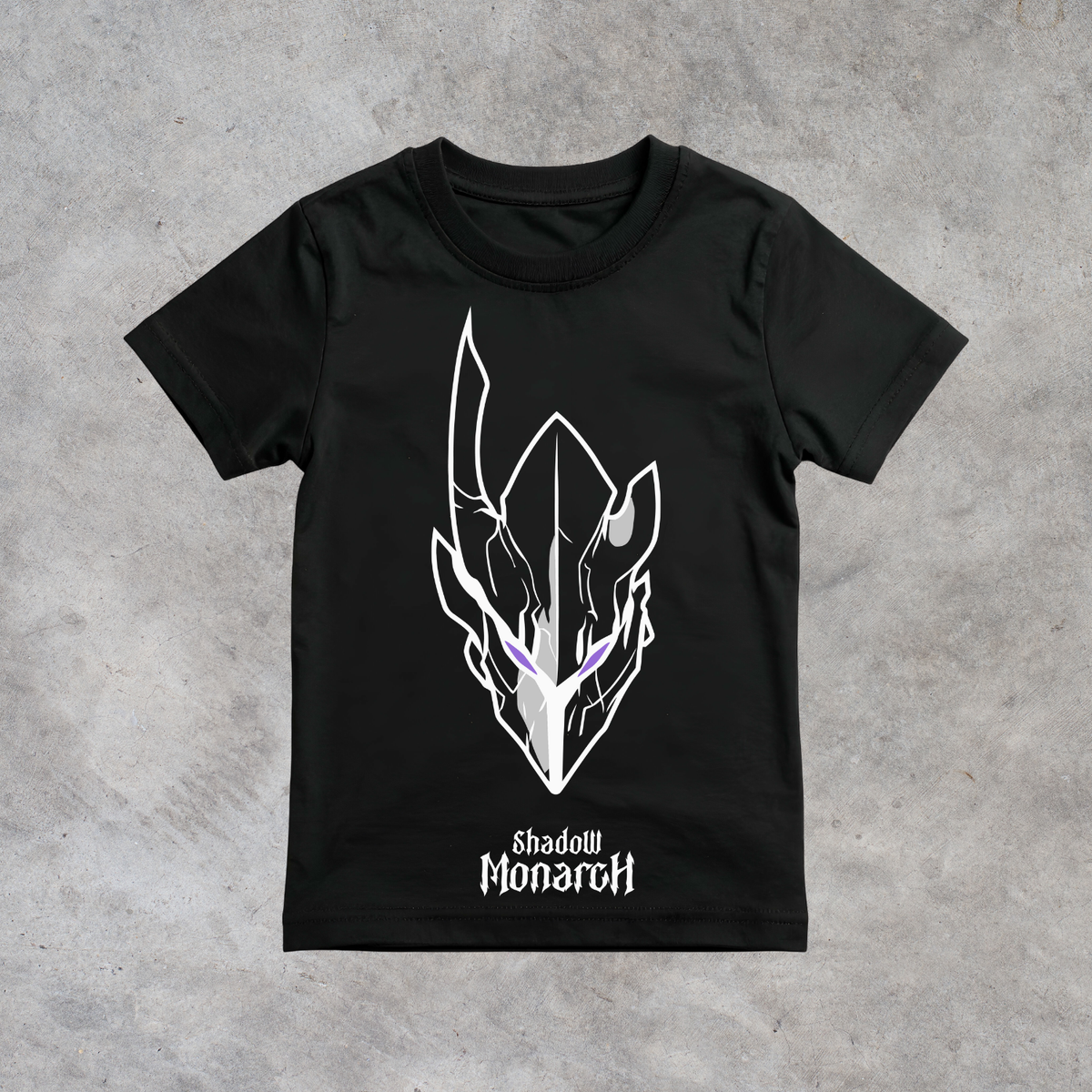 T-shirt anime Solo Leveling Shadow Monarch Grafica 2 100% cotone - immagine principale