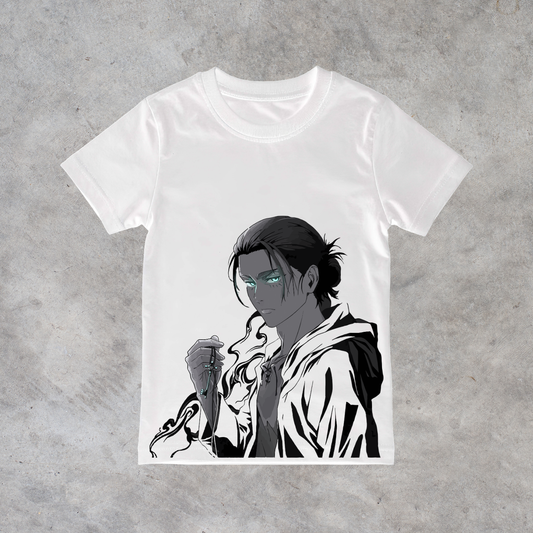 T-shirt anime Attack on Titan Eren Jaeger 100% cotone - immagine principale