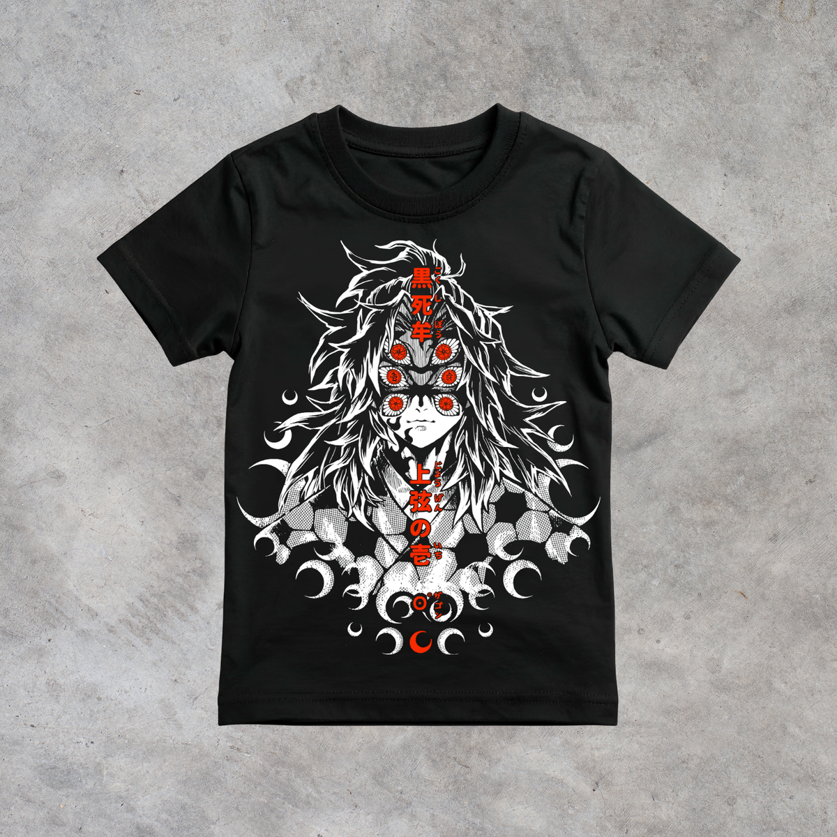T-shirt anime Demon Slayer Kokushibo Grafica 2 100% cotone - immagine principale