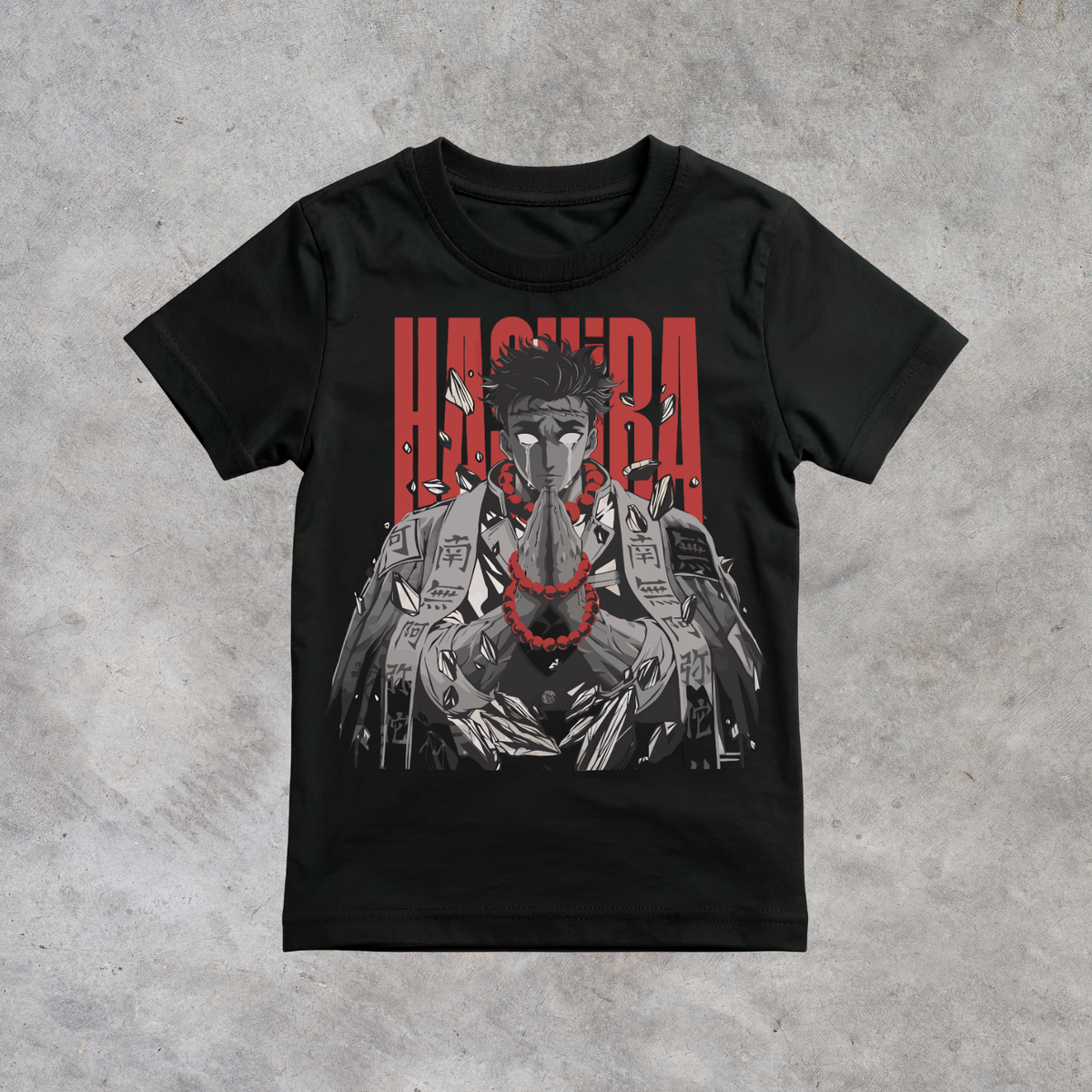 T-shirt anime Demon Slayer Gyomei Himejima Grafica 2 100% cotone - immagine principale