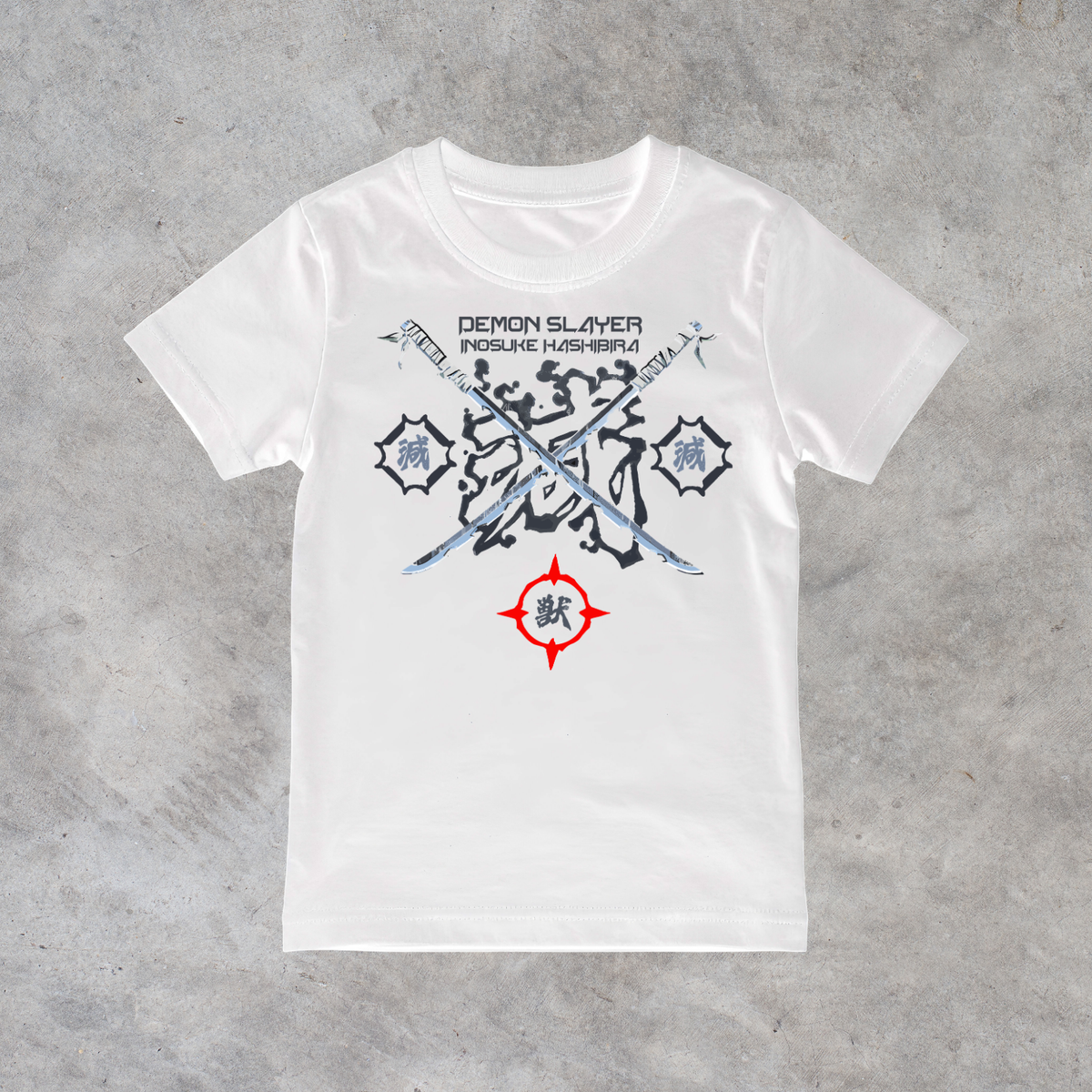 T-shirt anime Demon Slayer Inosuke Hashibira Grafica 3 100% cotone - immagine principale