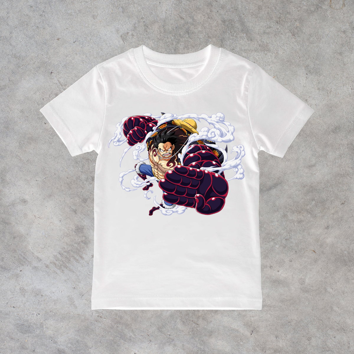 T-shirt anime One Piece Monkey D. Luffy Gear 4 Grafica 2 100% cotone - immagine principale