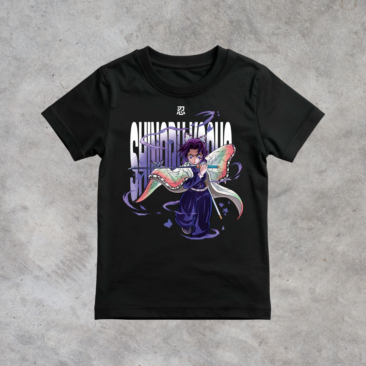 T-shirt anime Demon Slayer Shinobu Kocho Grafica 2 100% cotone - immagine principale