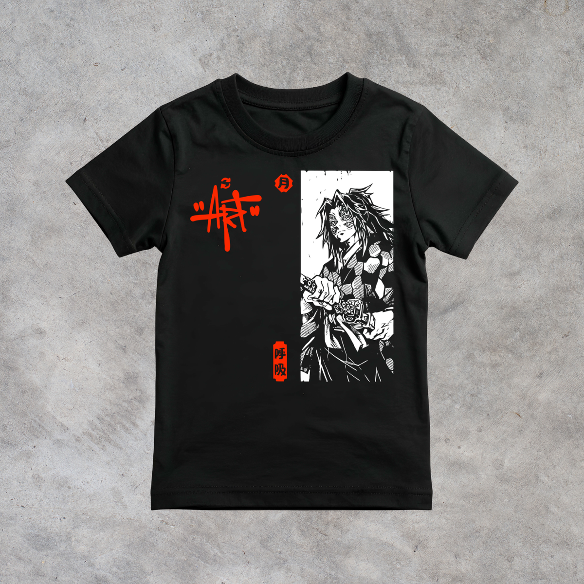 T-shirt anime Demon Slayer Kokushibo Grafica 4 100% cotone - immagine principale