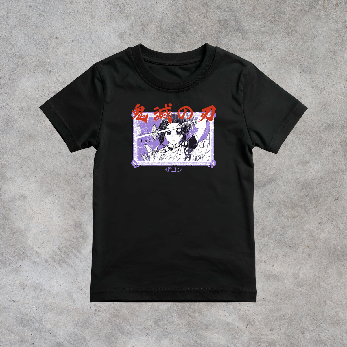 T-shirt anime Demon Slayer Shinobu Kocho Grafica 4 100% cotone - immagine principale