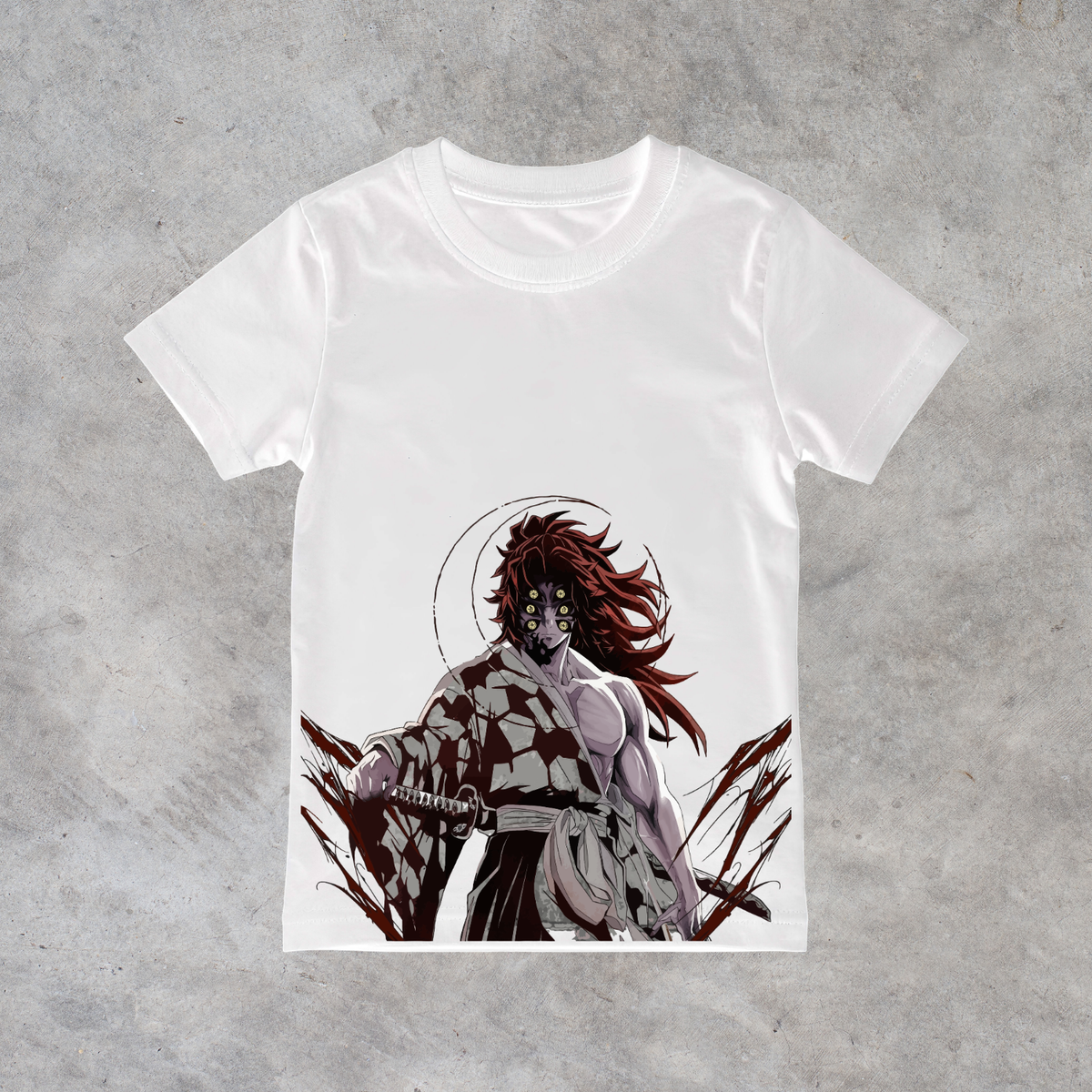 T-shirt anime Demon Slayer Kokushibo Grafica 5 100% cotone - immagine principale