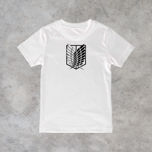 T-shirt anime Attack on Titan Logo Corpo di Ricerca 100% cotone - vista prodotto 2