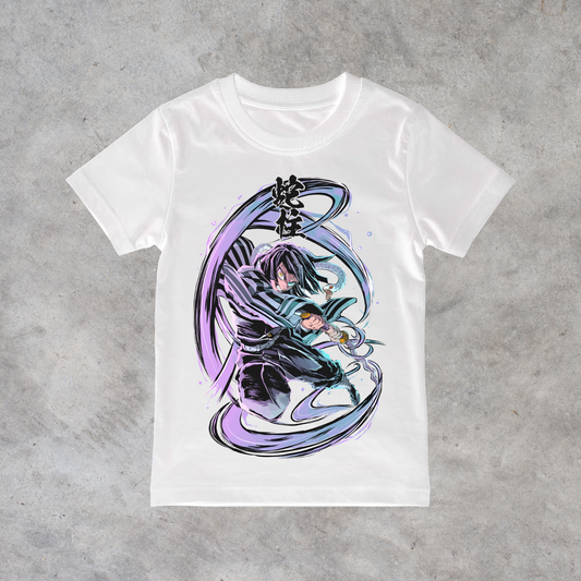 T-shirt anime Demon Slayer Obanai Iguro Grafica 2 100% cotone - immagine principale