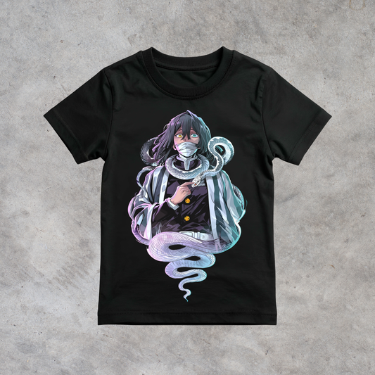 T-shirt anime Demon Slayer Obanai Iguro Grafica 3 100% cotone - immagine principale