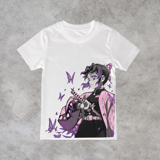 T-shirt anime Demon Slayer Shinobu Kocho Grafica 1 100% cotone - immagine principale