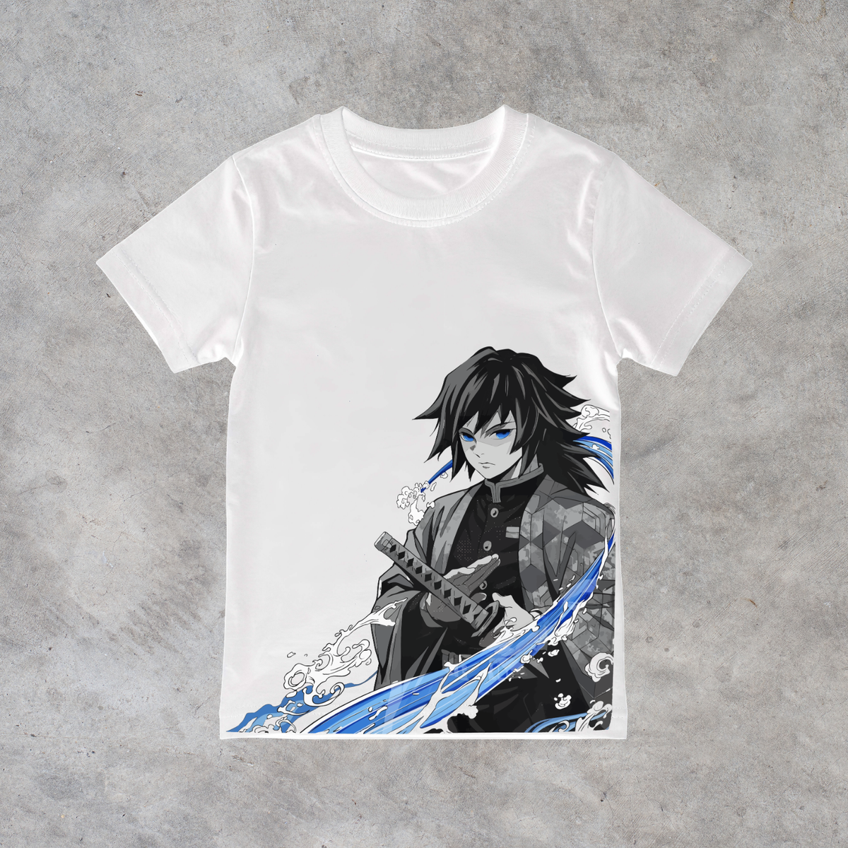 T-shirt anime Demon Slayer Giyu Tomioka Grafica 1 100% cotone - immagine principale