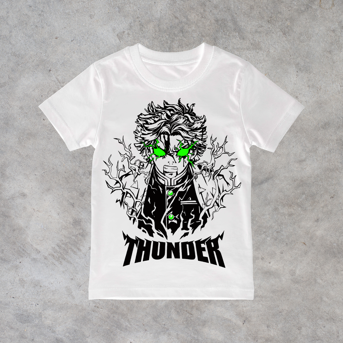 T-shirt anime Demon Slayer Zenitsu Agatsuma Grafica 3 100% cotone - immagine principale