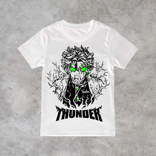 T-shirt anime Demon Slayer Zenitsu Agatsuma Grafica 3 100% cotone - immagine principale
