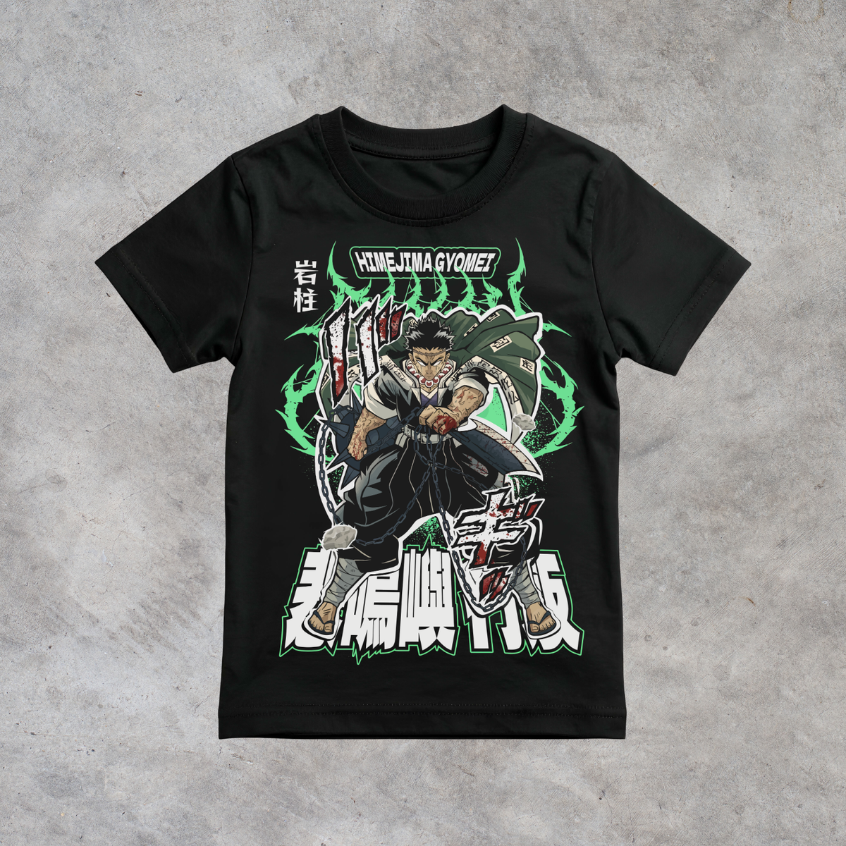 T-shirt anime Demon Slayer Gyomei Himejima Grafica 1 100% cotone - immagine principale