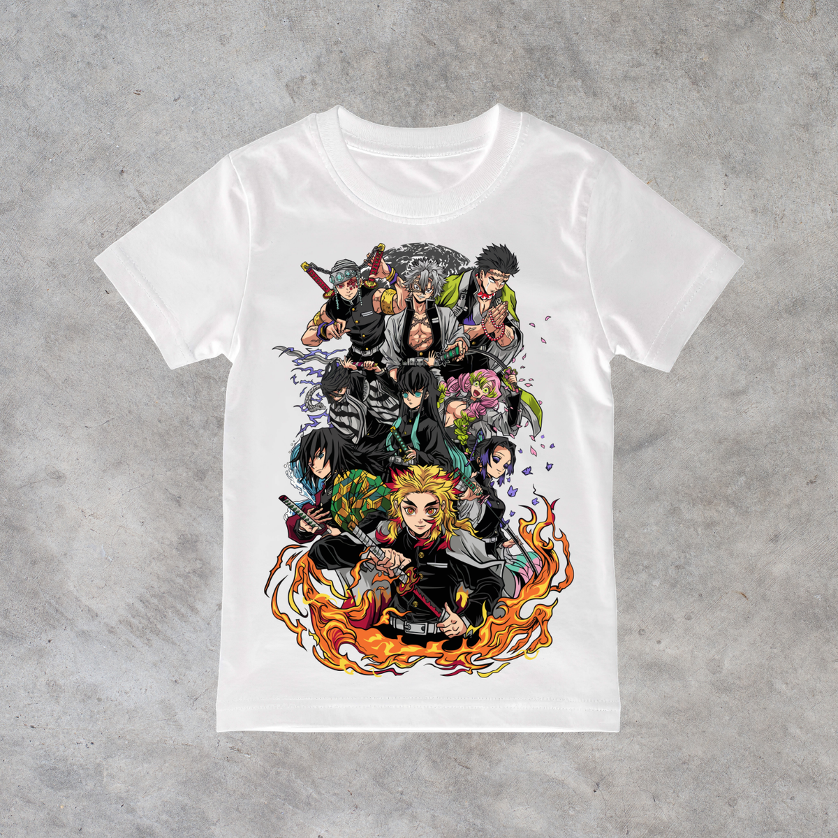T-shirt anime Demon Slayer Pilastri (Hashira) Grafica 2 100% cotone - immagine principale