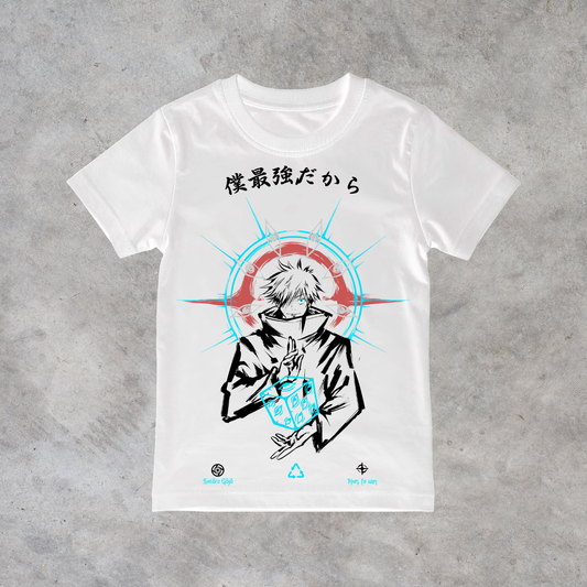 T-shirt anime Jujutsu Kaisen Satoru Gojo Grafica 2 100% cotone - immagine principale