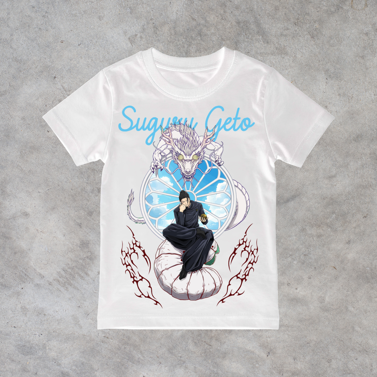 T-shirt anime Jujutsu Kaisen Suguru Geto Grafica 2 100% cotone - immagine principale