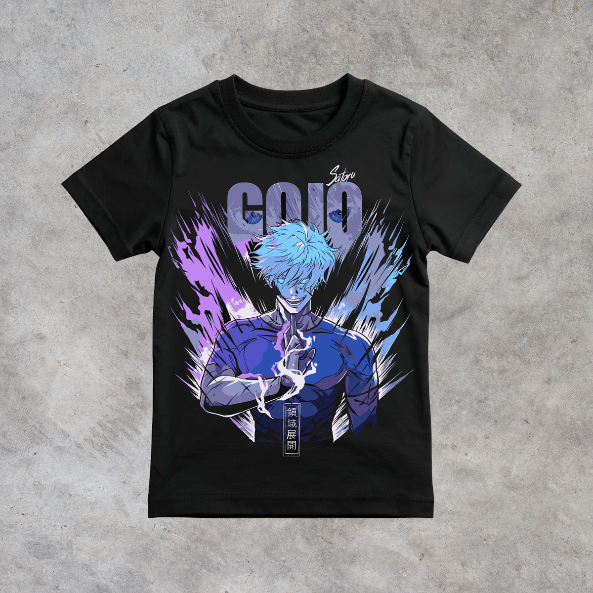 T-shirt anime Jujutsu Kaisen Satoru Gojo Grafica 4 100% cotone - immagine principale
