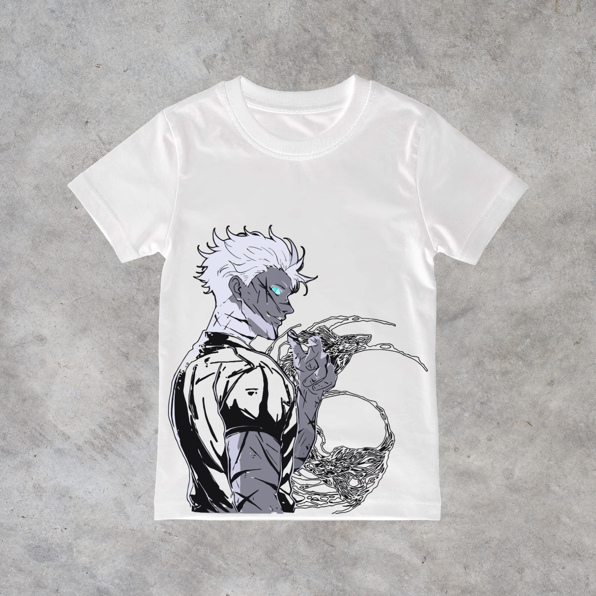 T-shirt anime Jujutsu Kaisen Satoru Gojo Grafica 5 100% cotone - immagine principale