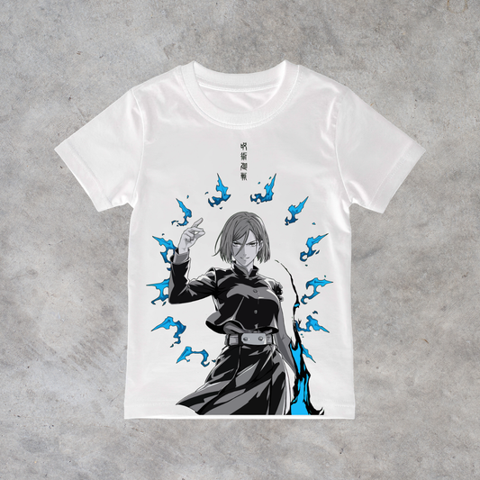 T-shirt anime Jujutsu Kaisen Nobara Kugisaki 100% cotone - immagine principale