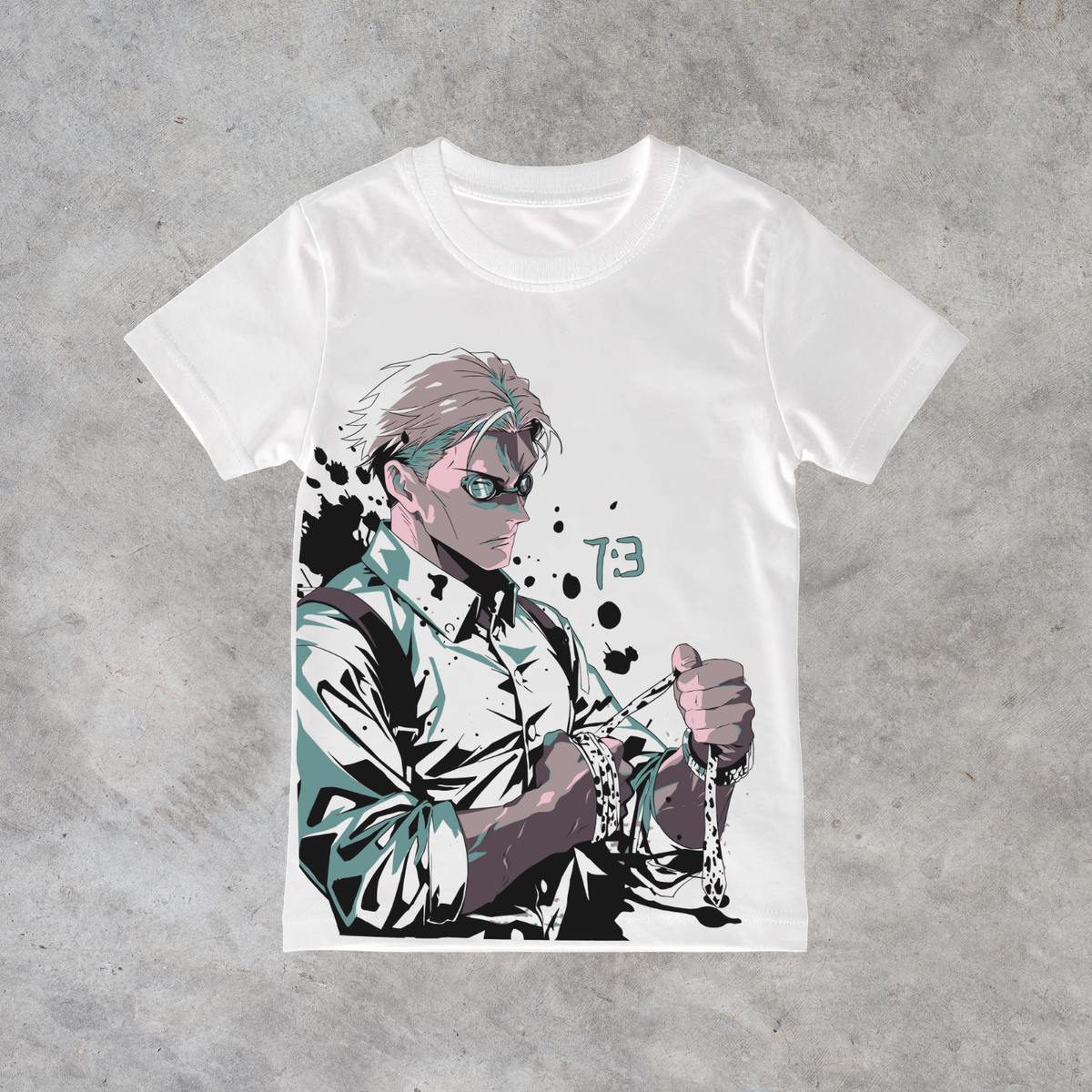 T-shirt anime Jujutsu Kaisen Kento Nanami Grafica 1 100% cotone - immagine principale