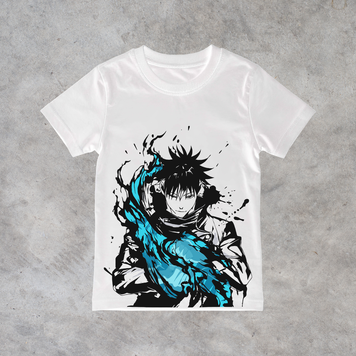 T-shirt anime Jujutsu Kaisen Megumi Fushiguro Grafica 2 100% cotone - immagine principale