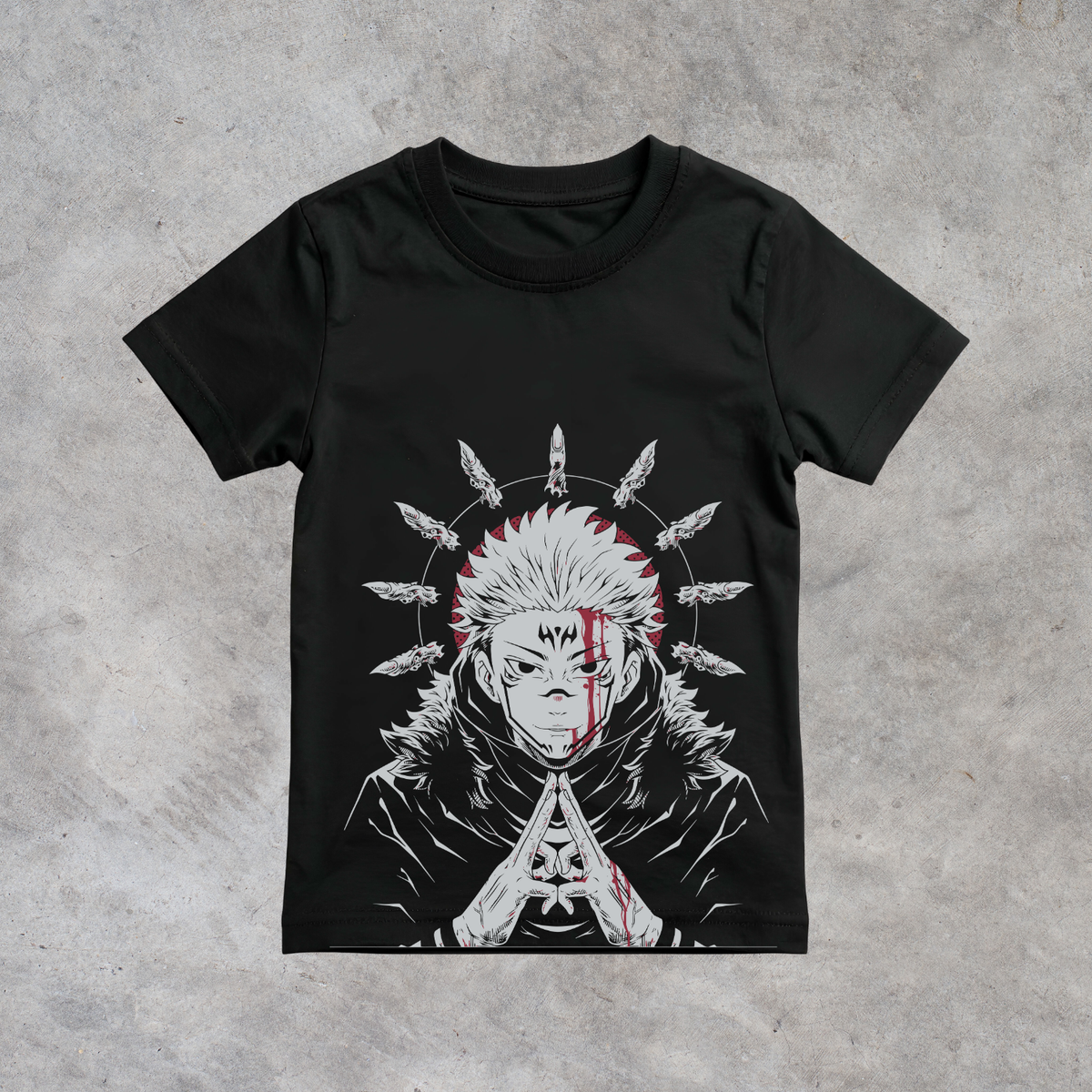T-shirt anime Jujutsu Kaisen Yuji Itadori Grafica 5 100% cotone - immagine principale