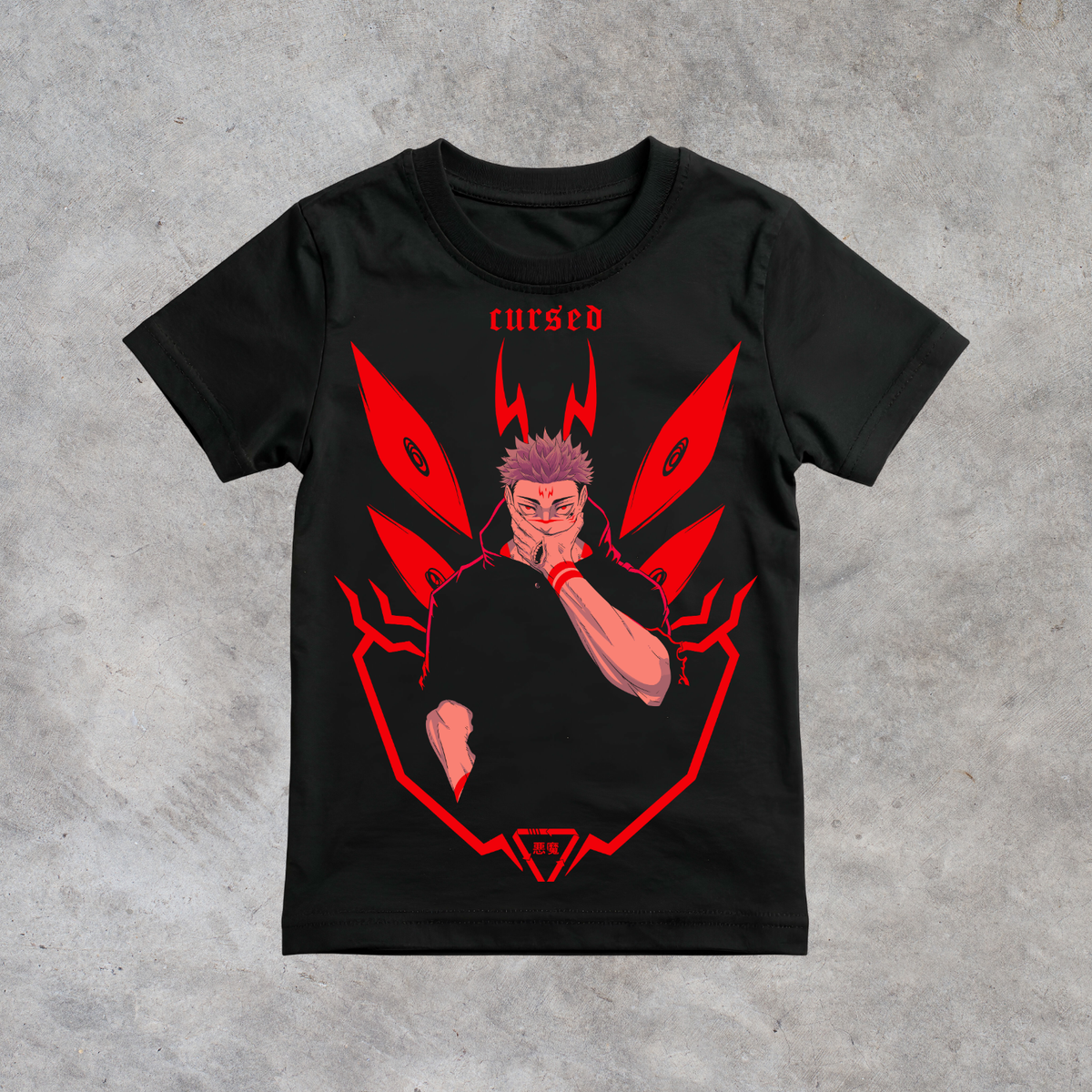 T-shirt anime Jujutsu Kaisen Yuji Itadori Grafica 6 100% cotone - immagine principale