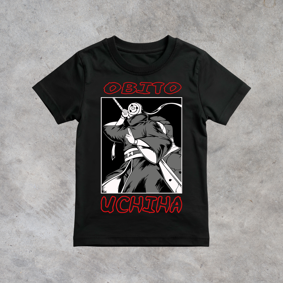 T-shirt anime Naruto Obito Uchiha Grafica 1 100% cotone - immagine principale