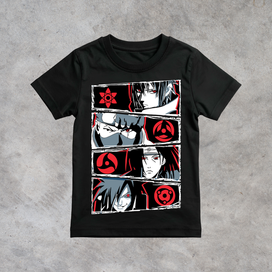 T-shirt anime Naruto Sharingan Grafica 1 100% cotone - immagine principale