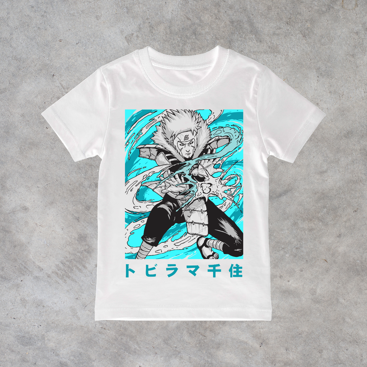 T-shirt anime Naruto Secondo Hokage Tobirama Senju 100% cotone - immagine principale
