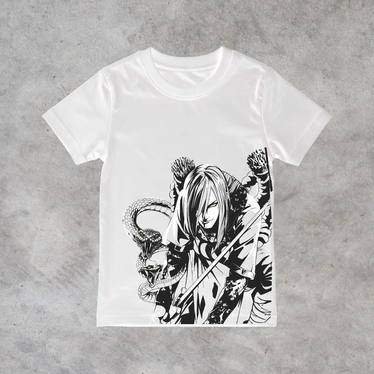 T-shirt anime Naruto Orochimaru 100% cotone - immagine principale