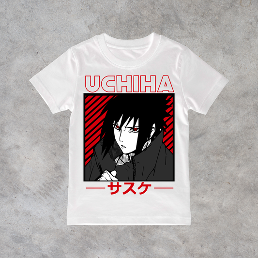 T-shirt anime Naruto Sasuke Uchiha Grafica 1 100% cotone - immagine principale