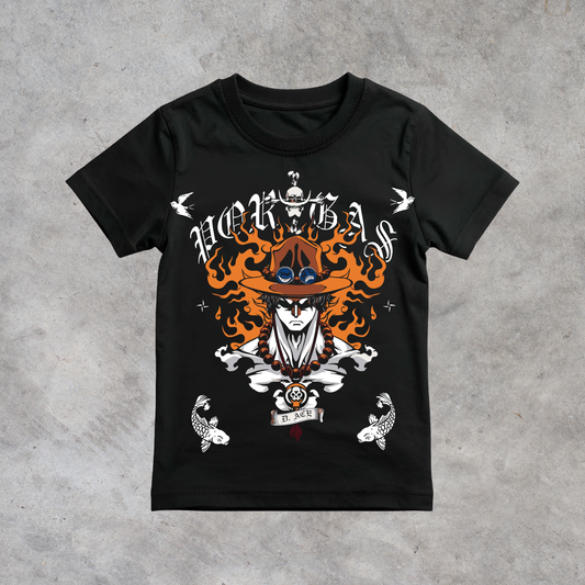 T-shirt anime One Piece Portgas D. Ace Grafica 2 100% cotone - immagine principale