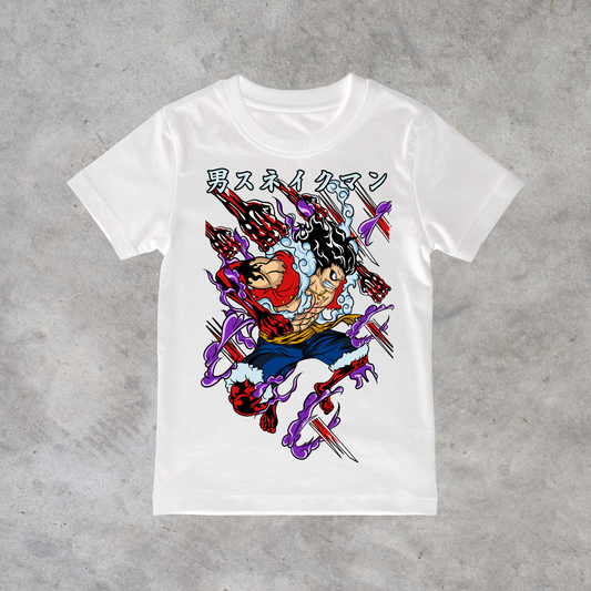 T-shirt anime One Piece Monkey D. Luffy Gear 4 Grafica 1 100% cotone - immagine principale