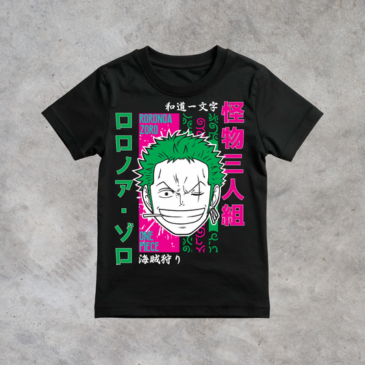 T-shirt anime One Piece Roronoa Zoro Grafica 1 100% cotone - immagine principale
