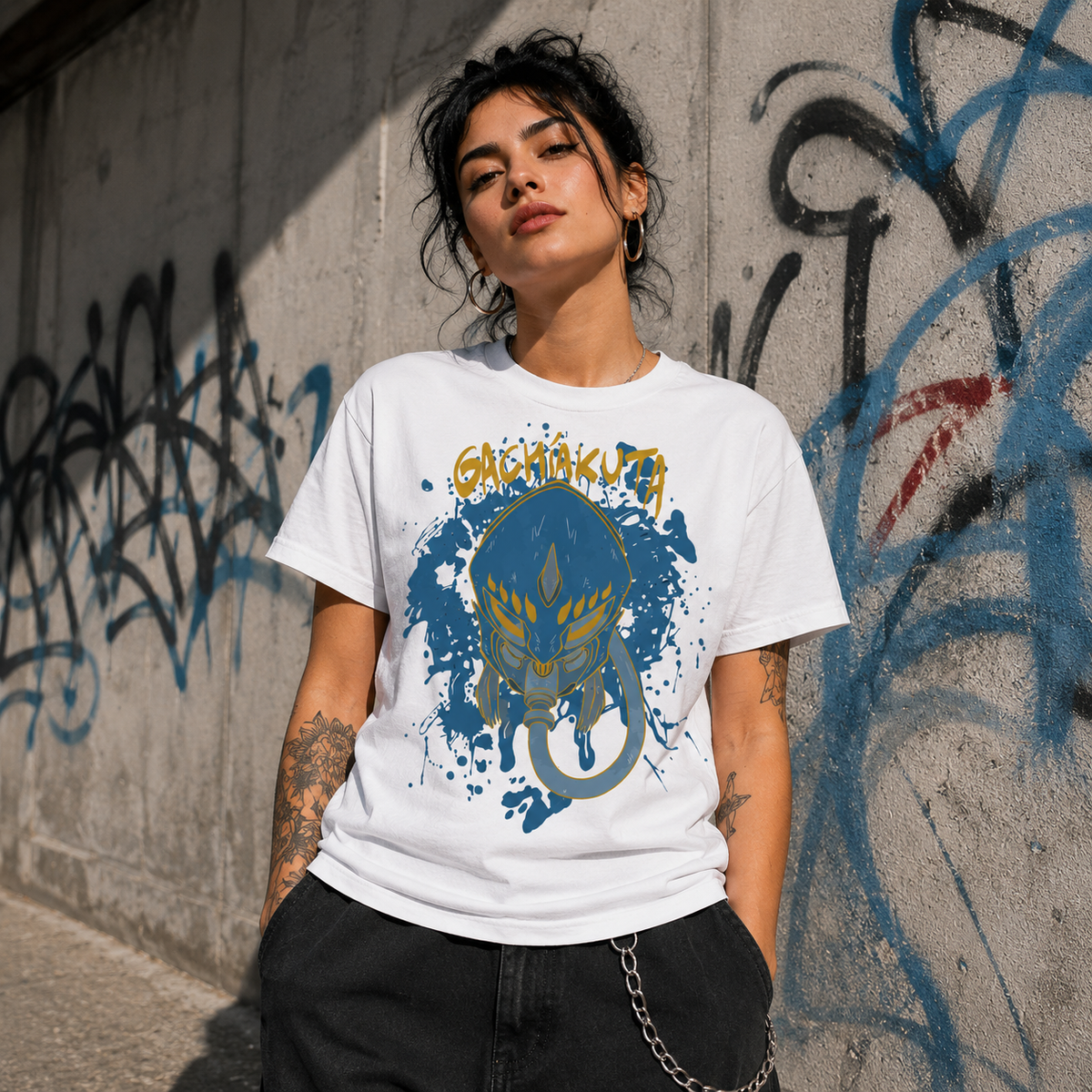 T-shirt anime Gachiakuta Logo Grafica 1 100% cotone - vista prodotto 2