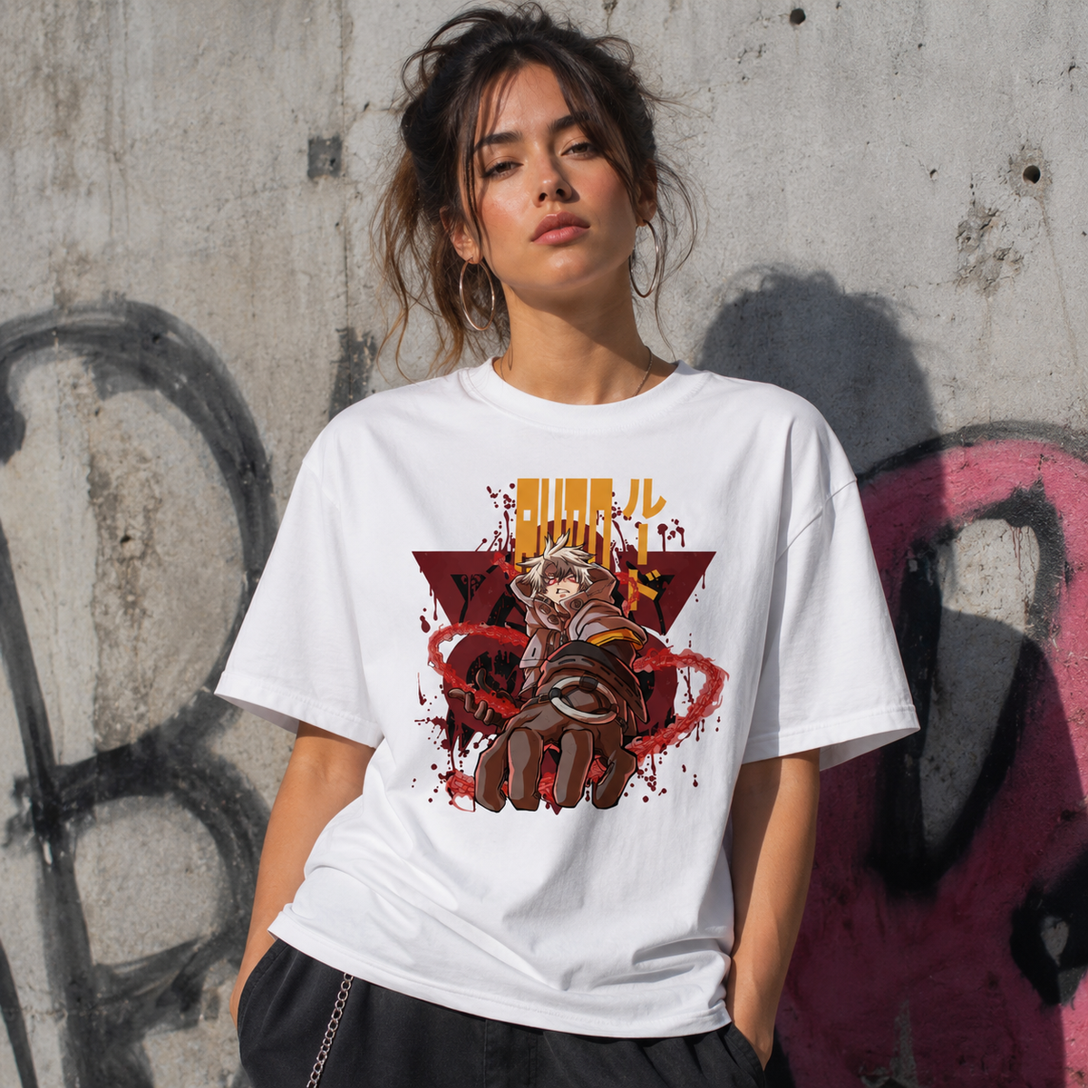 T-shirt anime Gachiakuta Rudo Grafica 3 100% cotone - vista prodotto 2