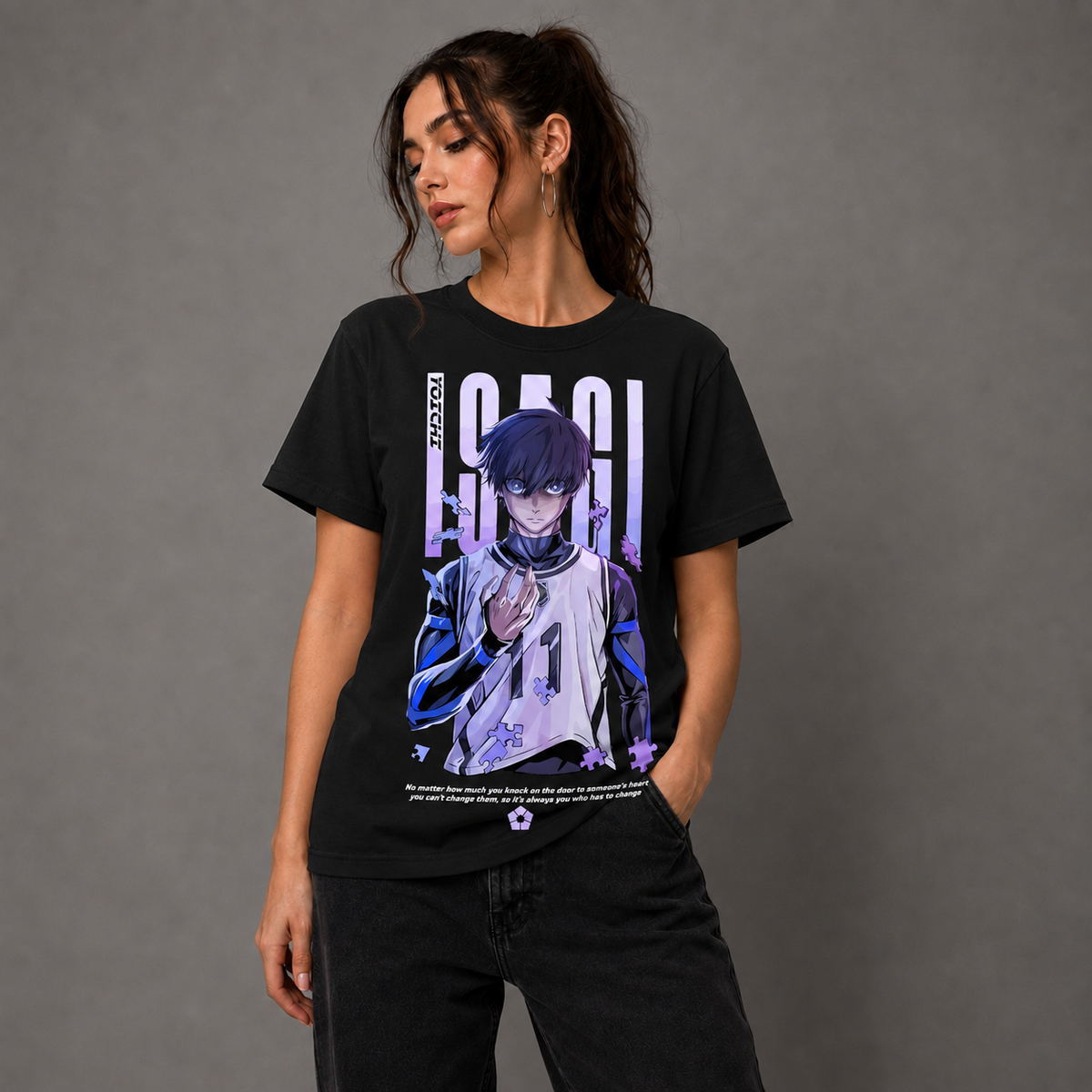 T-shirt anime Blue Lock Yoichi Isagi 100% cotone - vista prodotto 2