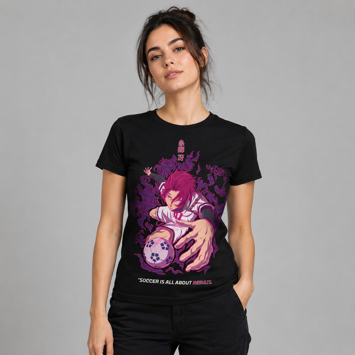 T-shirt anime Blue Lock Sae Itoshi 100% cotone - vista prodotto 2