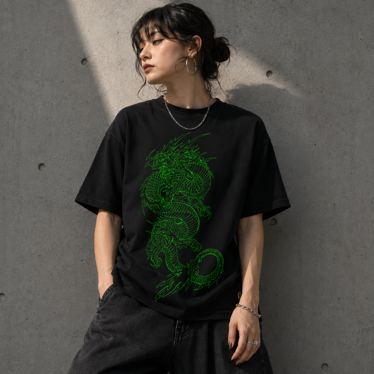 T-shirt anime Demon Slayer Zenitsu Agatsuma Grafica 5 100% cotone - vista prodotto 2